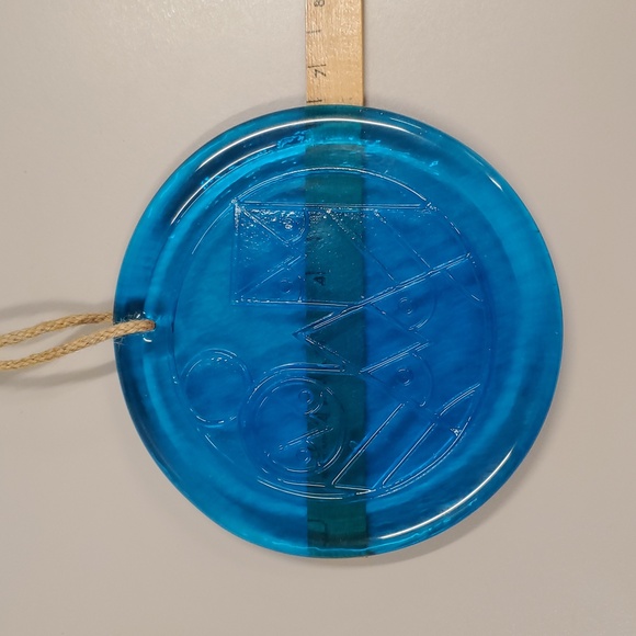 ⭐️ Blenko Owl Family Suncatcher 6" Blue 2024 - Picture 11 of 11